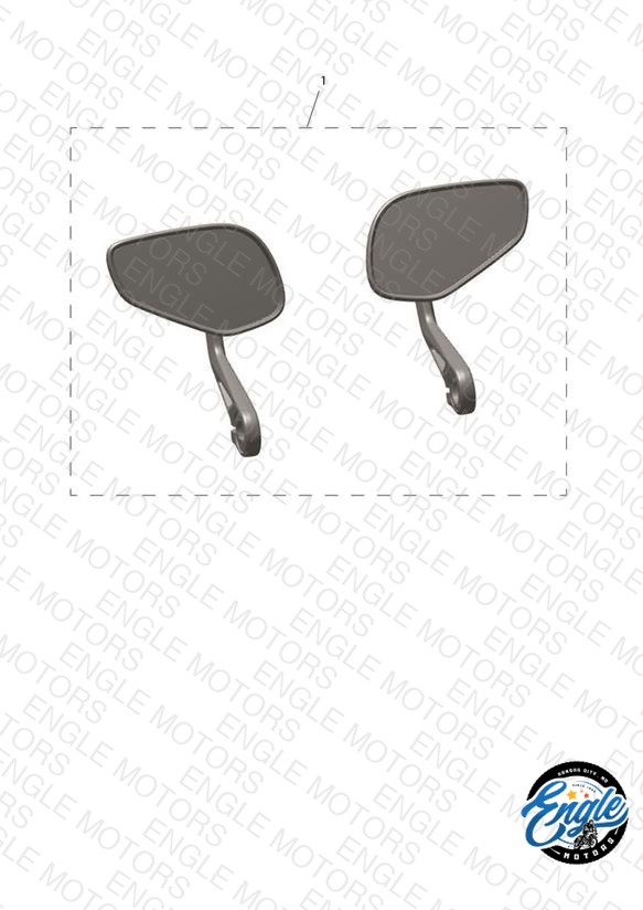 Mirror, Bar End, Sport, Kit (A9630851) | Engle Motors