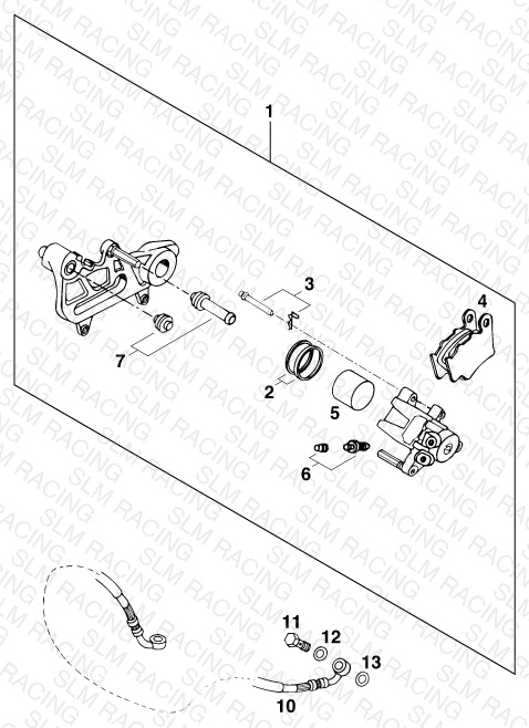 REAR BRAKE CALIPER