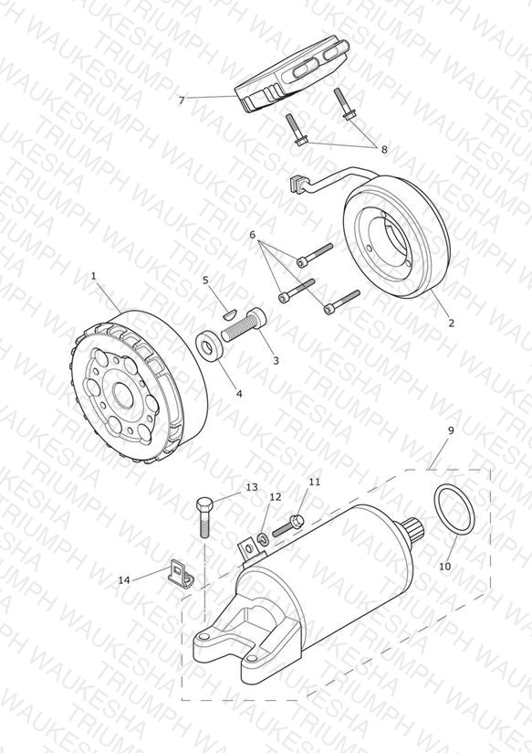Starter & Alternator > Eng No 612713 + (Eng No 613308 - 613370)