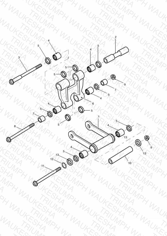 Rear Suspension Linkage Single sided swingarm
