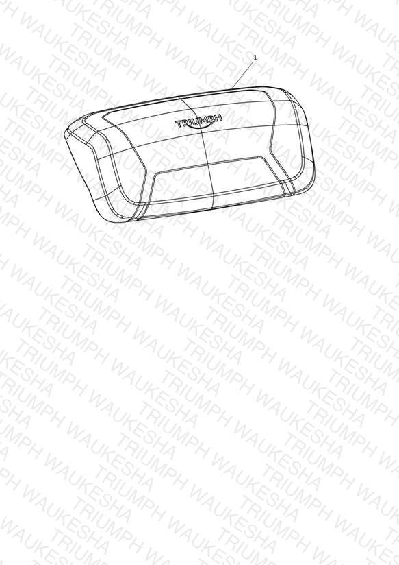 Backrest Pad, Top Box, Kit