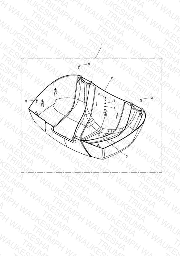 Lid Cover Kit, Top Box, Colour