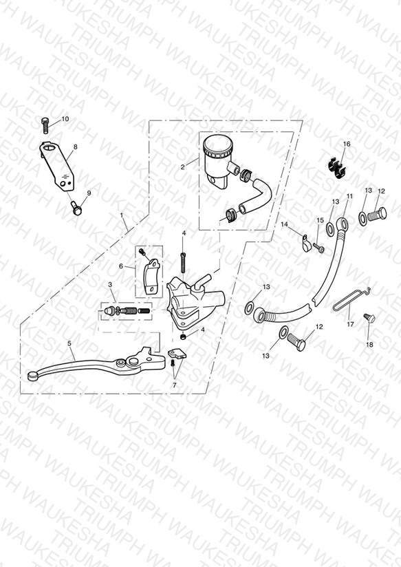 Front Brake Master Cylinder & Hoses