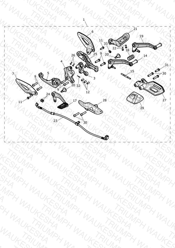 Foot Control Kit, Middle