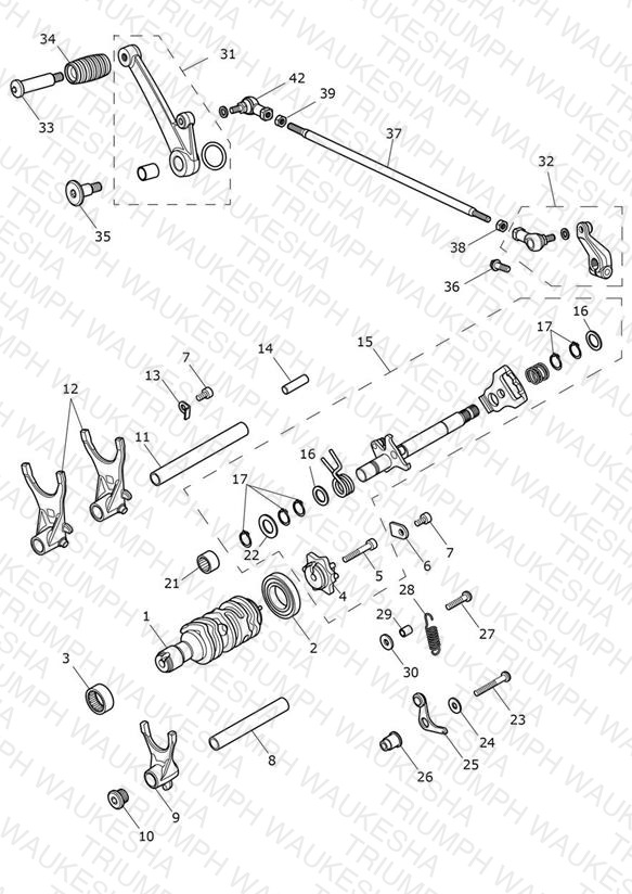 Gear Selectors & Pedal