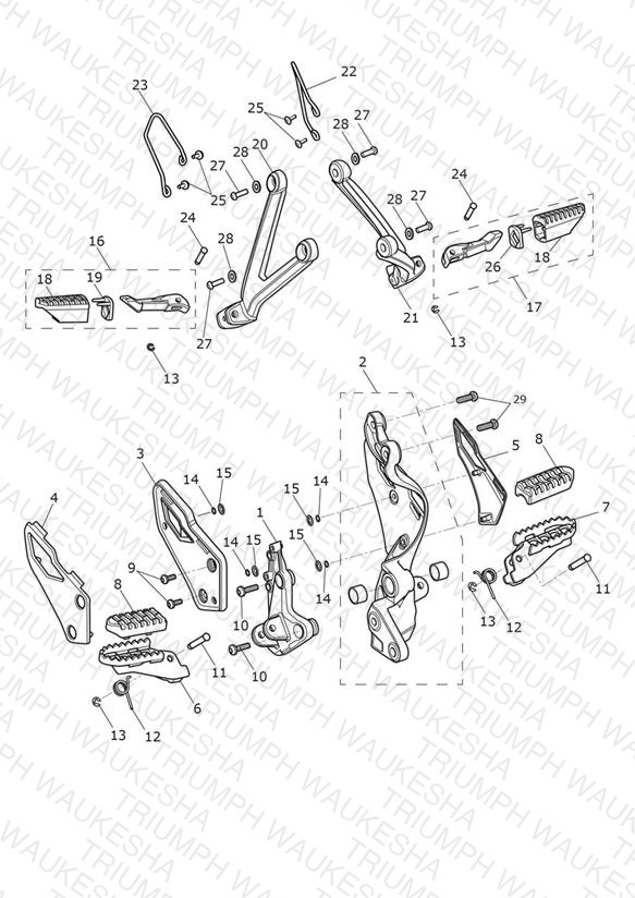 Footrests & Mountings