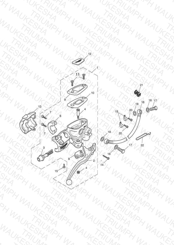 Front Brake Master Cylinder & Hoses - Bonneville