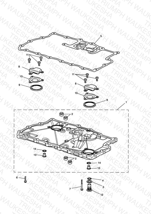 Sump & Fittings  Eng No 217501 >