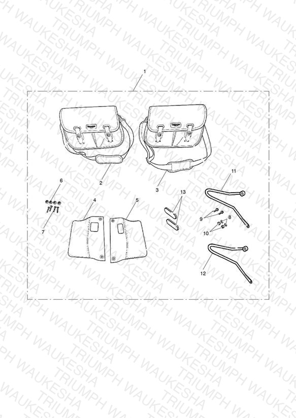 Pannier Kit, Pair, Waxed