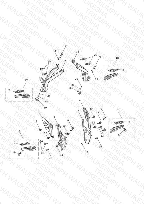 Footrests & Mountings