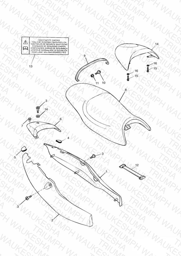 Bodywork - Rear Side Panels and Seat