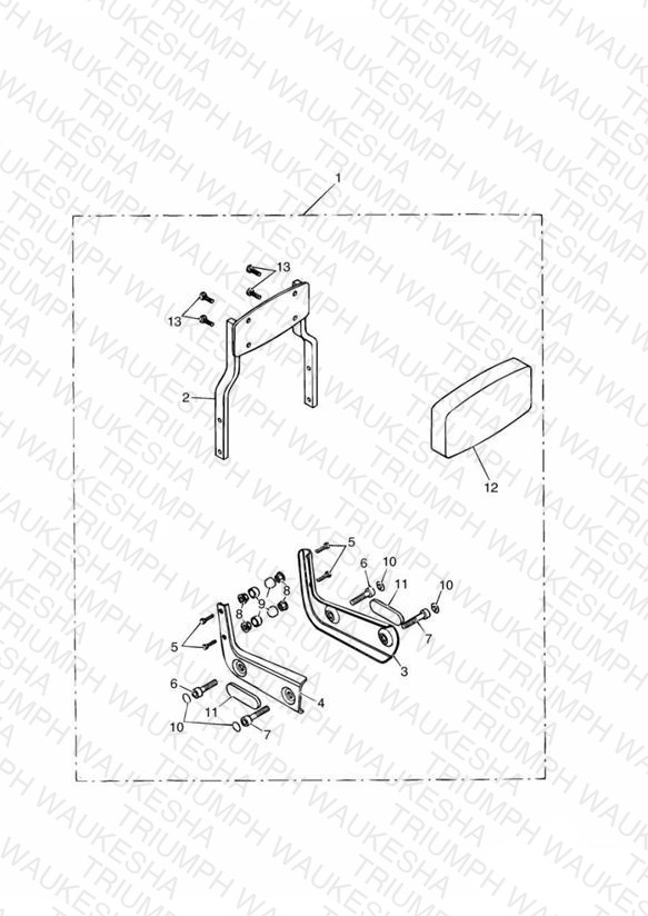 Passenger Backrest Standard Kit
