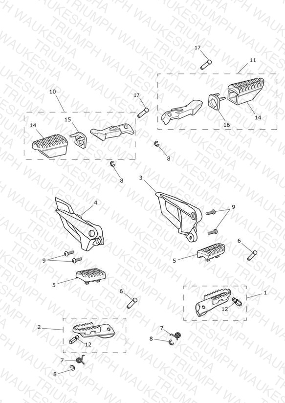 Footrests & Mountings