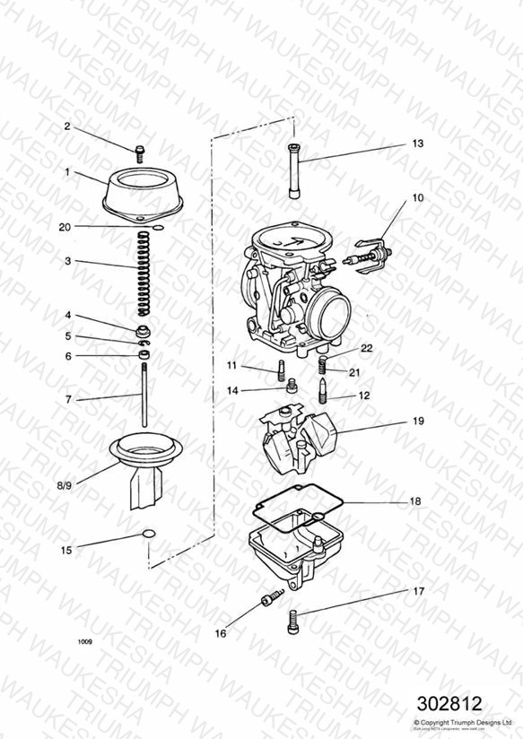 Carburettor Parts 3 Cyl (Carb assy T1240370)