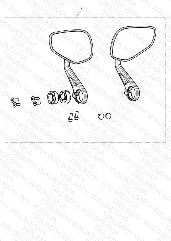 Sports Mirror, Bar End Kit