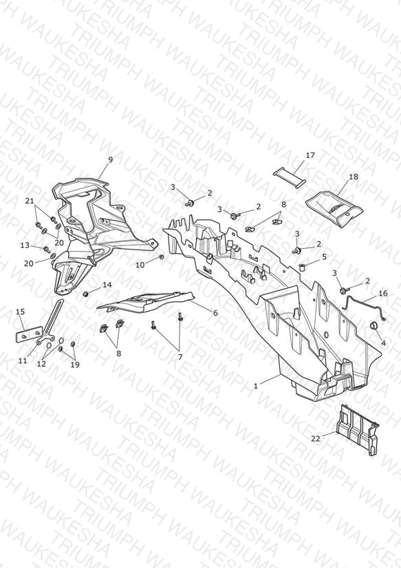 Rear Mudguard & Battery Box