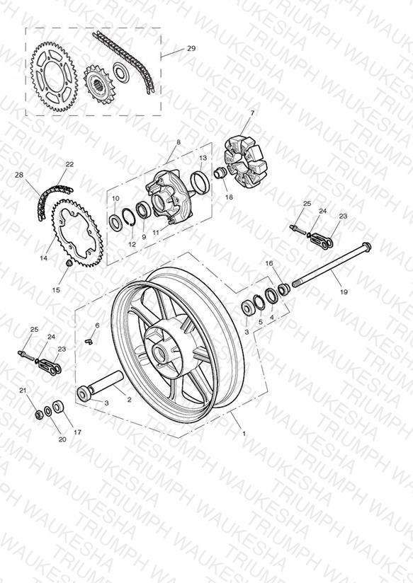 Rear Wheel & Final Drive - Newchurch Only