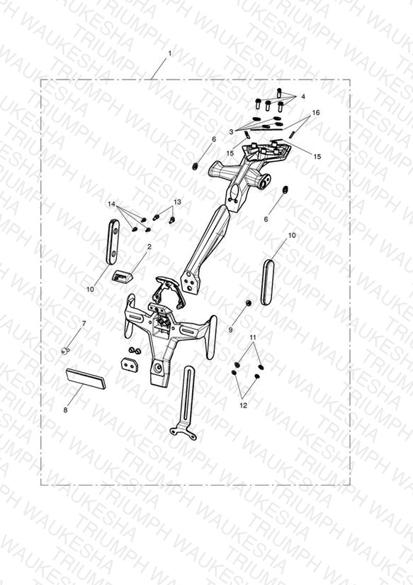 Licence Plate Holder Kit