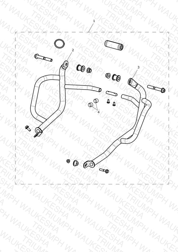 Dresser Bar Kit, Cage, Stainless Steel