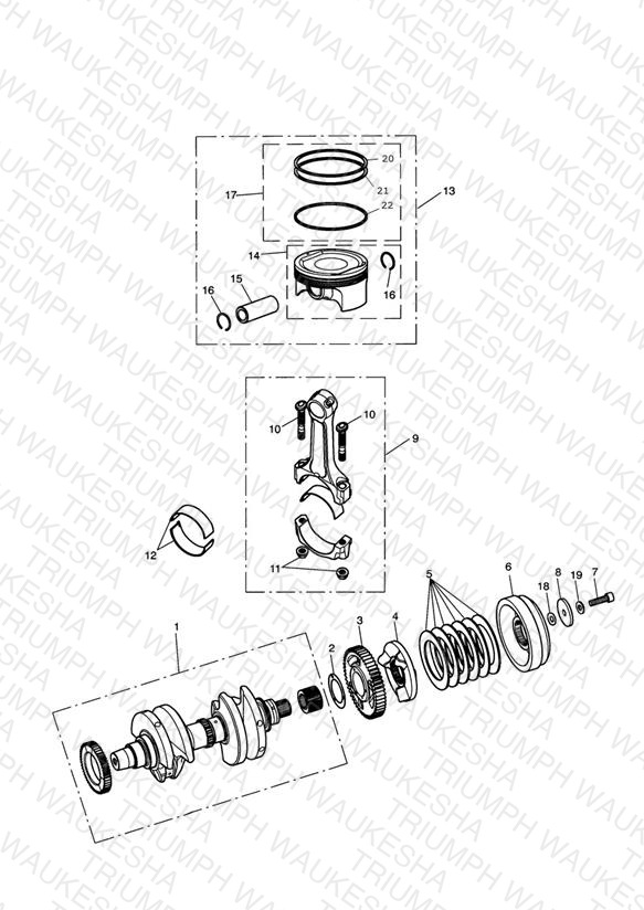 Crankshaft, Connecting Rods & Pistons