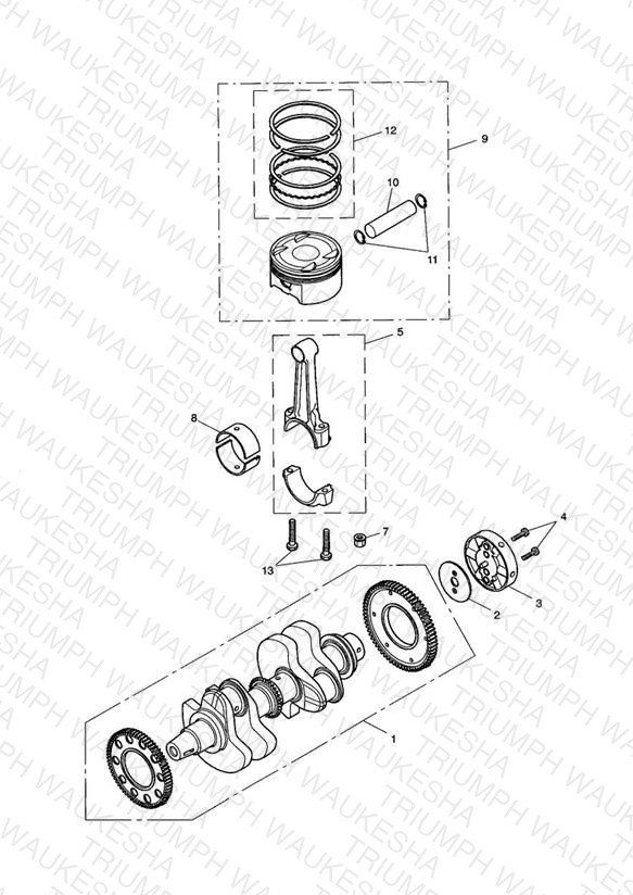 Crankshaft, Conn Rods & Pistons