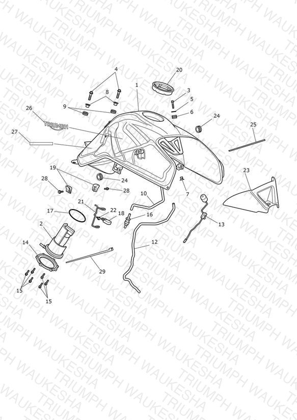 Fuel Tank, Fuel Pump & Fittings
