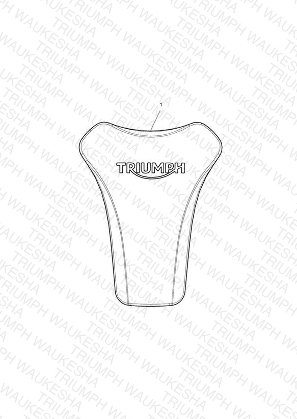 Rubber Pad, Fuel Tank Kit