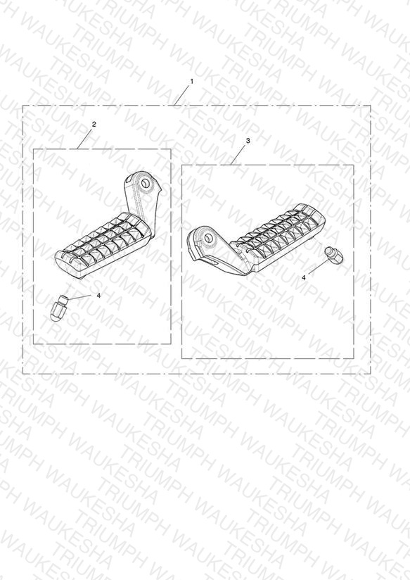 Front Footrest, Pair