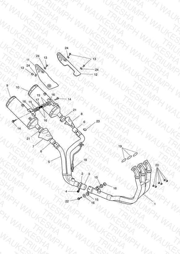 Exhaust System >281465 ALL expt AU,NZ,ZA - > 333178 AU,NZ,ZA