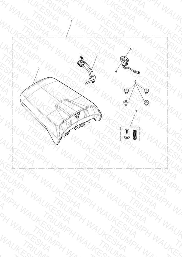Pillion Seat, Heated Kit