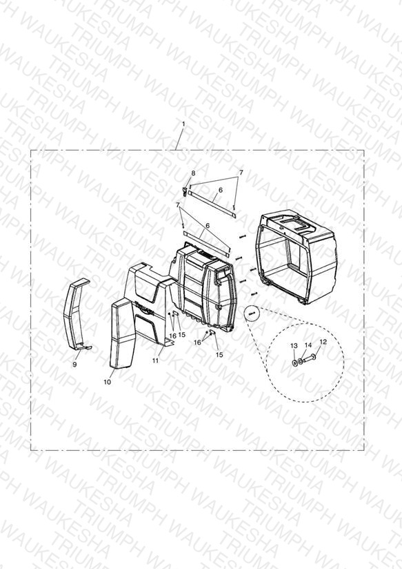 Top Box Assy, Unpowered