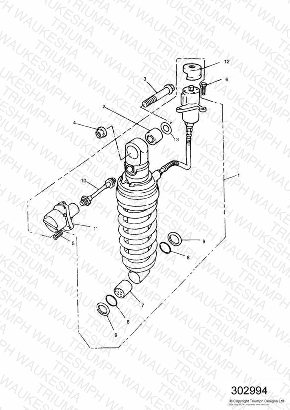 Rear Suspension Unit Sprint  » 29155