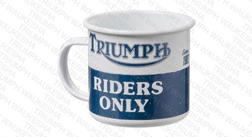 Riders Only Enamel Mug