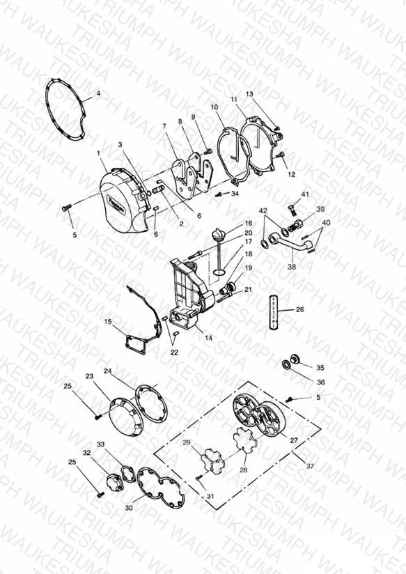 Engine Covers 3 Cylinder Silver » 4901