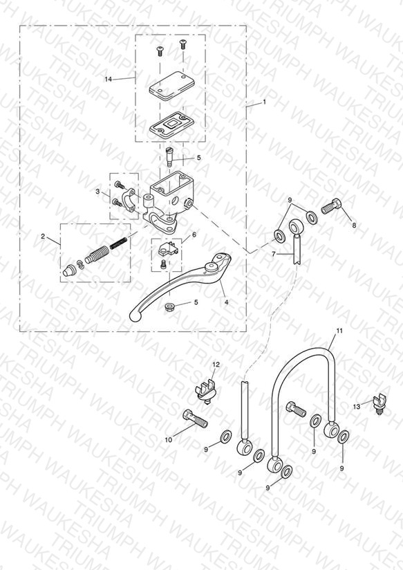 Front Brake Master Cylinder & Hoses