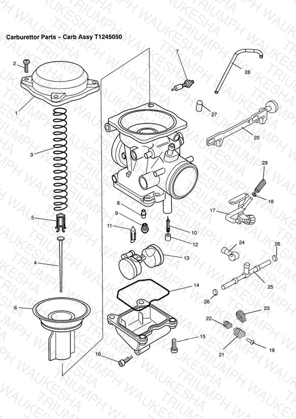 Carburettor Parts - Carb Assy T1245050