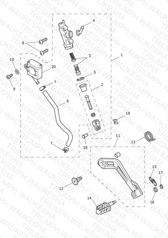 Rear Brake M/Cylinder Assy