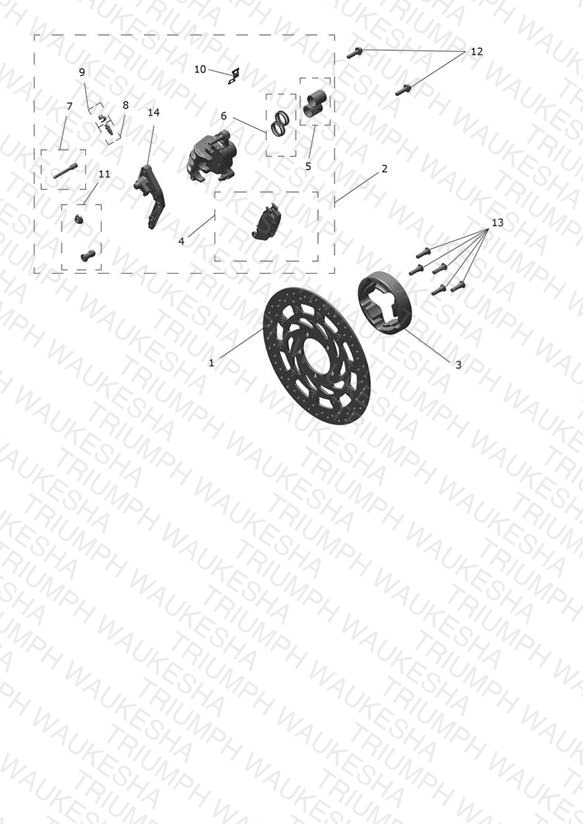 Front Brake Caliper & Disc
