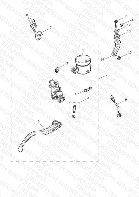 Front Brake Master Cylinder & Hoses - CN Only