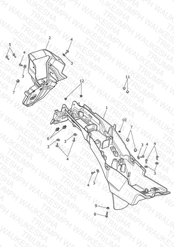 Rear Mudguard & Battery Box