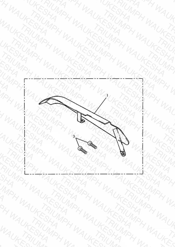 Chrome Chain Guard (up to VIN 71698)
