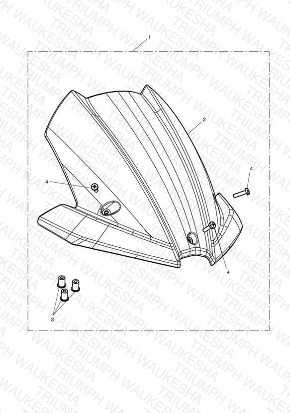 Flyscreen Visor Kit - 480782 >