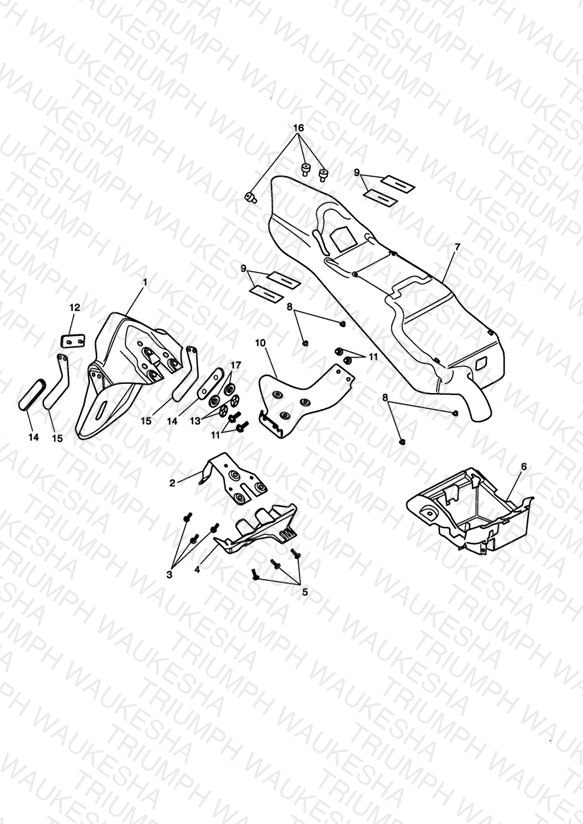 Rear Mudguard & Battery Box