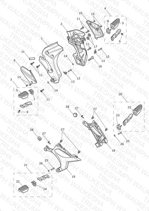 Footrests & Mountings