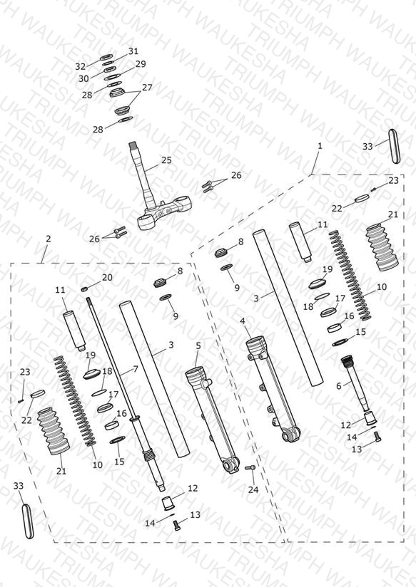 Front Forks & Lower Yoke
