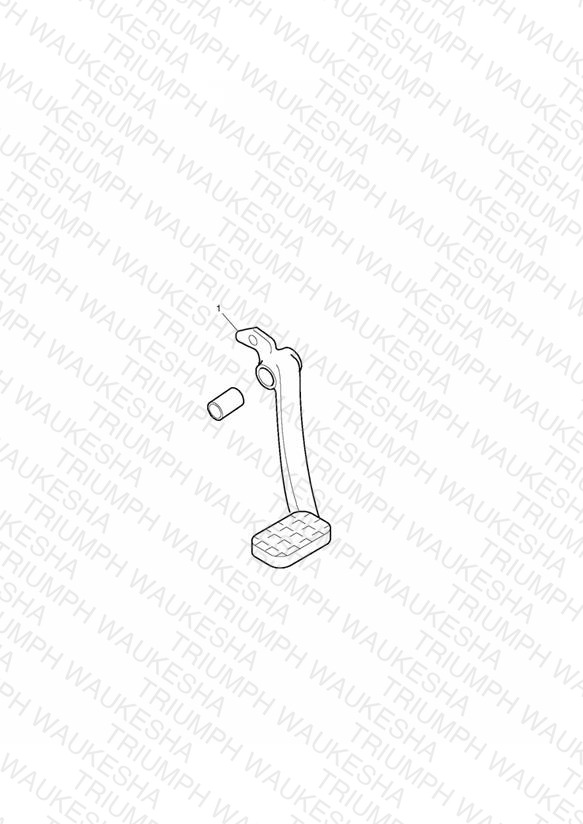 Brake Pedal Kit, Chrome