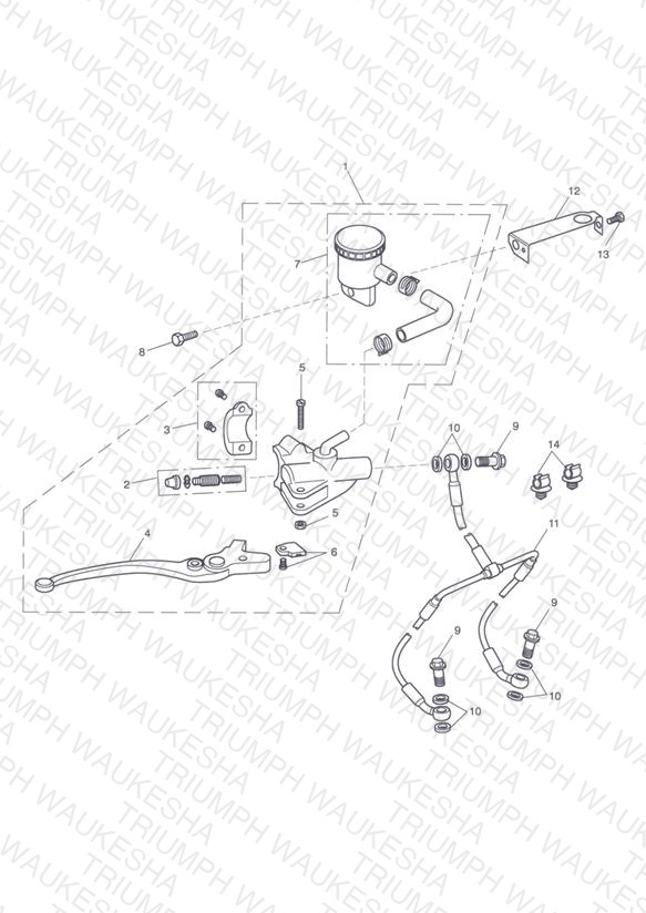 Front Brake Master Cylinder & Hoses