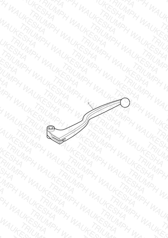 Clutch Lever Kit, Chrome
