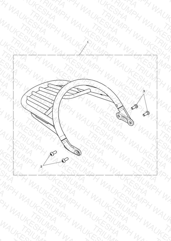 Grab Rail & Rack Kit, Chrome