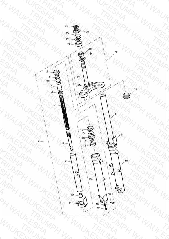 Front Forks & Lower Yoke